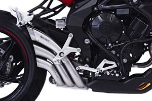 HPCORSE HYDROTRE SATIN COVER INOX TERMINALE DI SCARICO OMOLOGATO PER MV AGUSTA BRUTALE 675/800