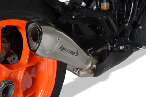 HPCORSE HYDROFORM SHORT SATIN TERMINALE DI SCARICO OMOLOGATO PER KTM SUPERDUKE 2017-UP