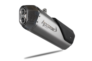 HPCORSE SPS CARBON SATIN TERMINALE DI SCARICO OMOLOGATO PER TRIUMPH TIGER 800 2018-2019