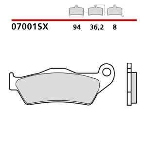 Pastiglie Freno Brembo 07001XS Scooter Sinterizzato (1 coppia per 1 disco)