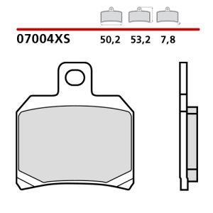 Pastiglie Freno Brembo 07004XS Scooter Sinterizzato (1 coppia per 1 disco)
