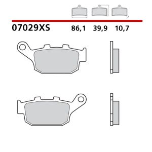 Pastiglie Freno Brembo 07029XS Scooter Sinterizzato (1 coppia per 1 disco)