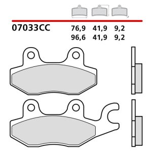 Pastiglie Freno Brembo 07033CC Scooter Carbon Ceramic (1 coppia per 1 disco)