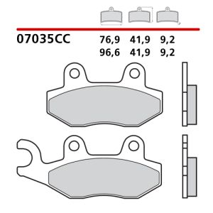 Pastiglie Freno Brembo 07035CC Scooter Carbon Ceramic (1 coppia per 1 disco)