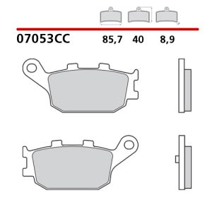 07053CC - Pastiglie Freno Brembo Scooter Carbon Ceramic (1 coppia per 1 disco)