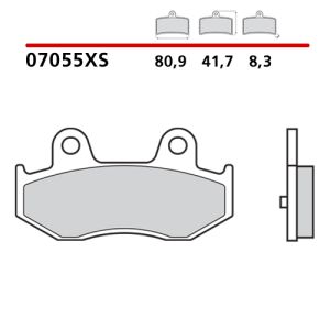 07055XS - Pastiglie Freno Brembo Scooter Sinterizzato (1 coppia per 1 disco)