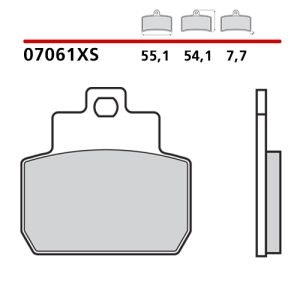 07061XS - Pastiglie Freno Brembo Scooter Sinterizzato (1 coppia per 1 disco)