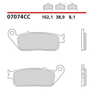 07074CC - Pastiglie Freno Brembo scooter Carbon Ceramic (1 coppia per 1 disco)