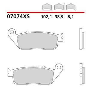 07074XS - Pastiglie Freno Brembo scooter Sinterizzato (1 coppia per 1 disco)
