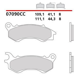 07090 - BREMBO - PASTIGLIA MESCOLA CC