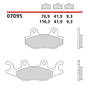 07095CC - Pastiglie Freno Brembo scooter Carbon Ceramic (1 coppia per 1 disco)