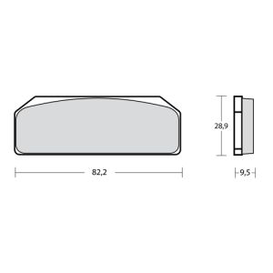 07835424 - Pastiglie Freno Brembo Mescola Racing Z04 Pastiglia singola