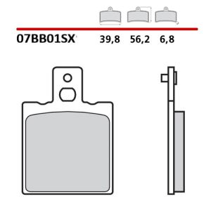 Pastiglie Freno Brembo 07BB01SX (1 coppia per 1 disco)