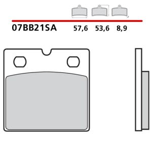 Pastiglie Freno Brembo 07BB21SA (1 coppia per 1 disco)
