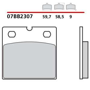 07BB2307 - Pastiglie Freno Brembo Carbon Ceramica (1 coppia per 1 disco)
