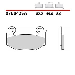 07BB42SA - Pastiglie Freno Brembo sinterizzate strada (1 coppia per 1 disco) BMW R 1300 GS 25-