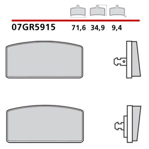 07GR5915 - Pastiglie Freno Brembo carbon ceramica