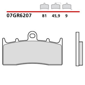 07GR6207 - Pastiglie Freno Brembo Carbon Ceramica (1 coppia per 1 disco)
