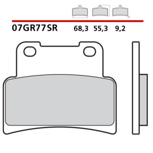 Pastiglie Freno Brembo 07GR77SR sinterizzate racing (1 coppia per 1 disco)