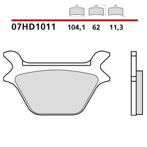 07HD1011 - Pastiglie Freno Brembo  (1 coppia per 1 disco)