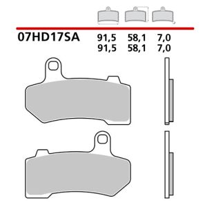 07HD17SA - Pastiglie Freno Brembo sinterizzate strada (1 coppia per 1 disco) HARLEY DAVIDSON