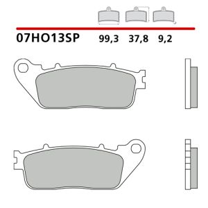 07HO13SP - Pastiglie Freno Brembo sinterizzate strada posteriori (1 coppia per 1 disco)