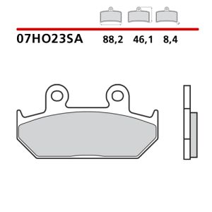 07HO23SA - Pastiglie Freno Brembo Sinterizzate Strada (1 coppia per 1 disco)