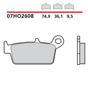 07HO2608 - Pastiglie Freno Brembo carbon ceramica (1 coppia per 1 disco)