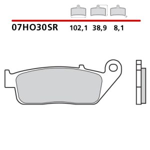 07HO30SR - Pastiglie Freno Brembo sinterizzate racing (1 coppia per 1 disco)