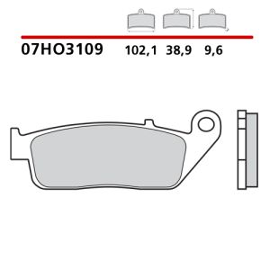 07HO3109 - PASTIGLIE FRENO BREMBO (1 COPPIA PER 1 DISCO)