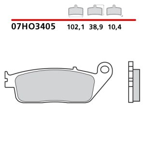 07HO3405 - Pastiglie Freno Brembo carbon ceramica (1 coppia per 1 disco)