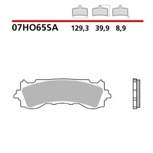 07HO65SA - Pastiglie Freno Brembo per HONDA GL GOLD WING 18-22 sinterizzate strada (2 coppie per 1 disco)