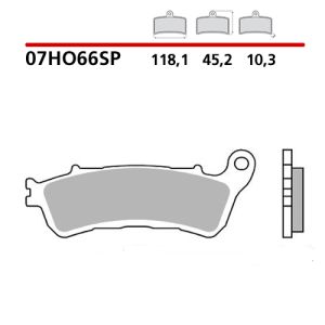 07HO66SP - Pastiglie Freno Brembo HONDA GL GOLD WING 18-22 sinterizzate strada posteriori (2 coppie per 1 disco)