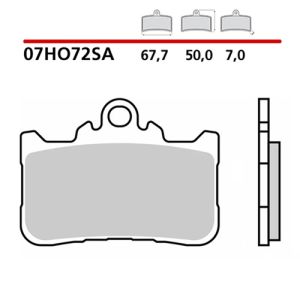 07HO72SA Pastiglie Freno Brembo sinterizzate SA Honda CB e CBR 500-750