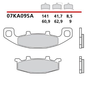 Pastiglie Freno Brembo 07KA09SA (1 coppia per 1 disco)