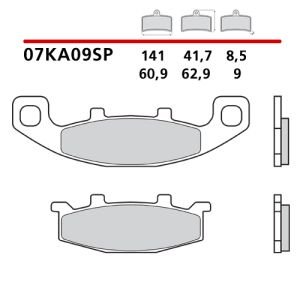 Pastiglie Freno Brembo 07KA09SP (1 coppia per 1 disco)