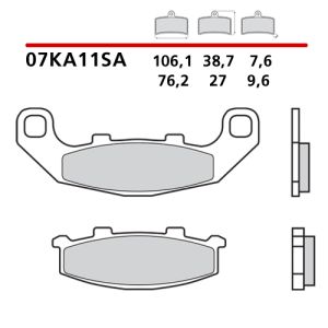 Pastiglie Freno Brembo codice 07KA11SA (1 coppia per 1 disco)