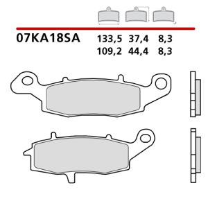 07KA18SA - Pastiglie Freno Brembo sinterizzate strada (1 coppia per 1 disco)