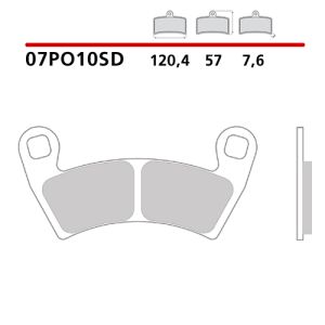 07PO10SD - Pastiglie Freno Brembo Off-Road Polaris (1 coppia per 1 disco)
