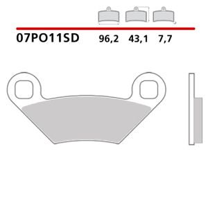 07PO11SD - Pastiglie Freno Brembo Polaris (1 coppia per 1 disco)