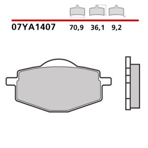 07YA1407 - Pastiglie Freno Brembo Carbon Ceramica (1 coppia per 1 disco)