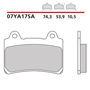 07YA17SA - Pastiglie Freno Brembo sinterizzate strada (1 coppia per 1 disco)