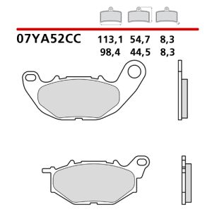 07YA52CC - PASTIGLIE FRENO BREMBO carbon ceramica YAMAHA