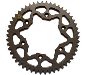 Corona 50 Denti Sitta in Ergal in ossido duro, passo 520, Honda vari modelli Cross/enduro tra cui CRF 250 04-18 - CRF/CRE 450 02-17 - Beta 430 RR/RS codice 101N50-OD (Vedi descrizione)