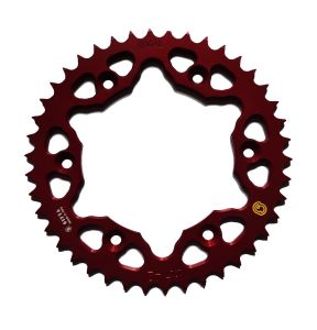 101T42-RED Corona 42 Denti Sitta in Ergal, passo 520, per Husaberg e KTM, Gas Gas e altri