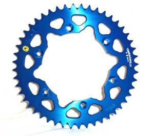 Corona 42 denti Sitta in ergal 7075, catena 525, per HONDA, codice 210N42-25-Blue