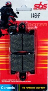 SET 4 PASTIGLIE FRENO SBS 146 HF (ORGANICA), codice 6561460
