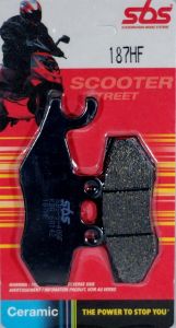 PASTIGLIE FRENO SBS 187 HF (ORGANICA), codice 6561870