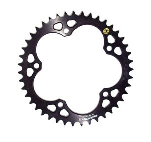 Corona nera 43 denti Sitta in ergal passo 525, per MV Agusta F3-F4 e Brutale, codice 201A43-25-NER