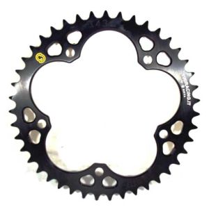 201A45-25-NER - Corona nera 45 denti Sitta in ergal passo 525, per MV Agusta F4 1000/312/1078 e Brutale 05